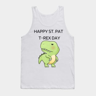 Happy St. Pat t-rex day Kawaii Tank Top